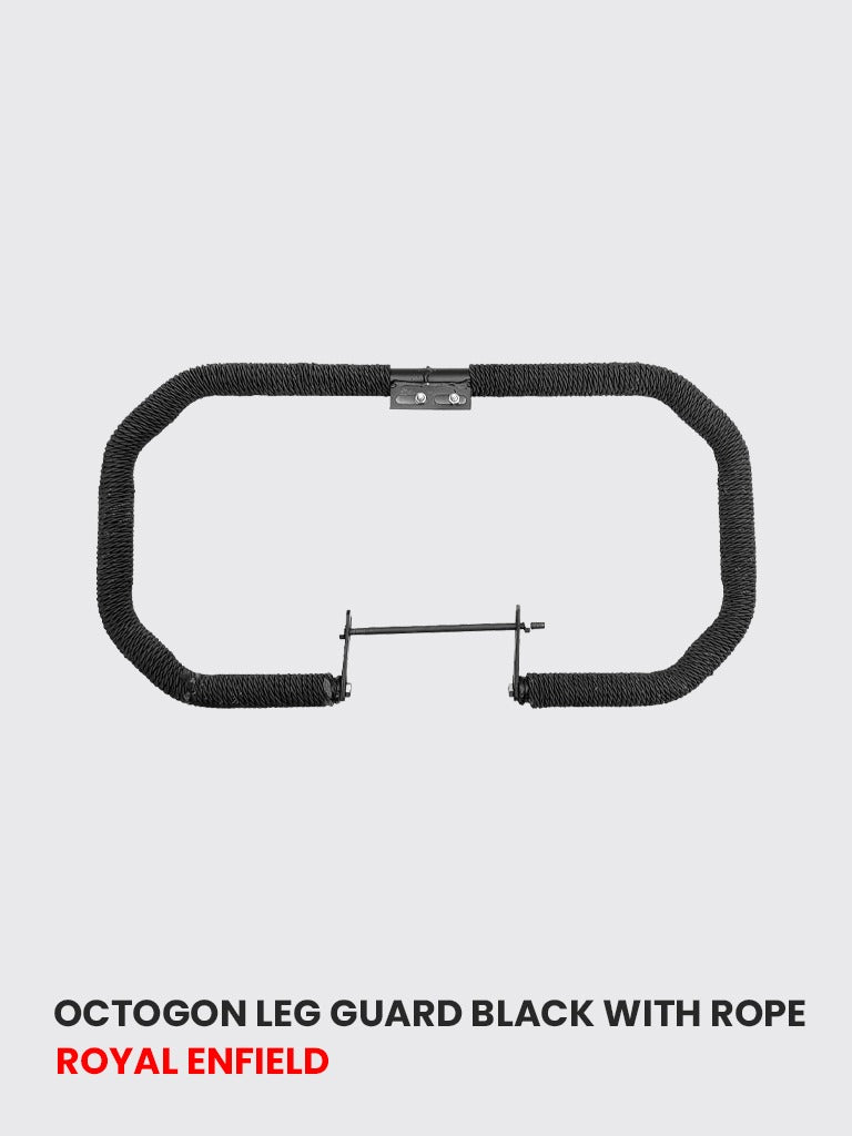 Meteor / REBORN Octogon leg guard black with Rope - REM 604