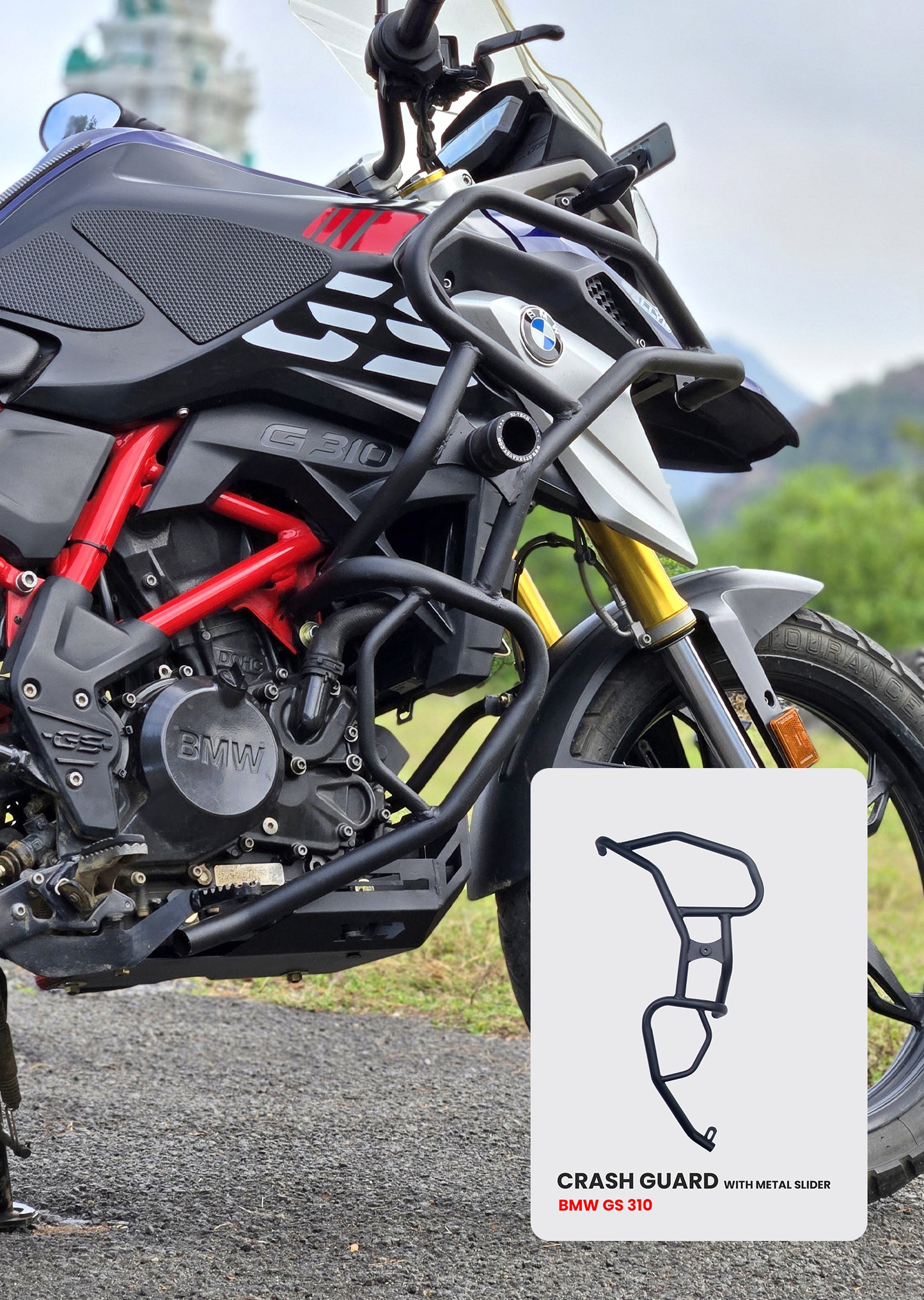 BMW G 310 GS CRASH GUARD - SB 966 BLACK