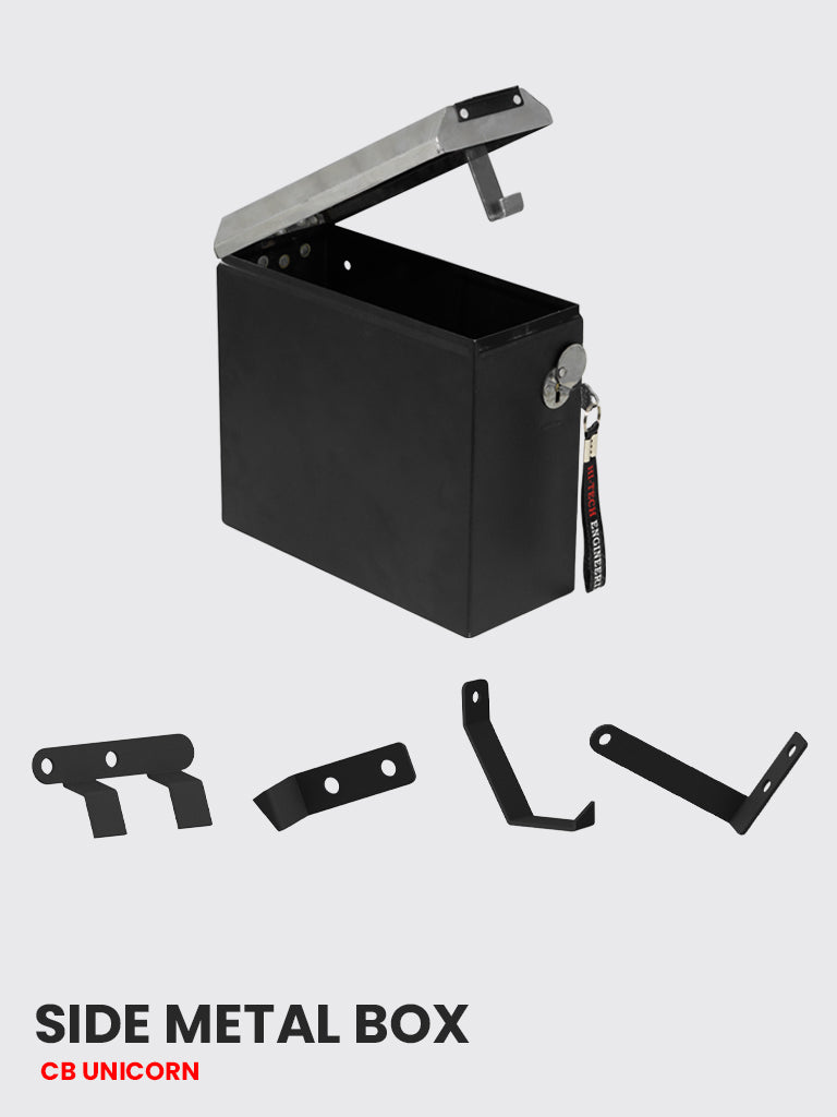 SIDE METAL BOX FOR CB UNICORN - HTEXHAUST - BOX 103