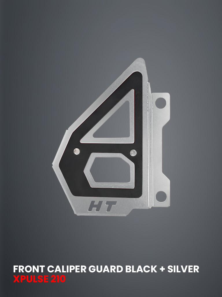 FRONT CALIPER GUARD BLACK+SILVER FOR XPULSE 210 2025 / SB 1046-SIL
