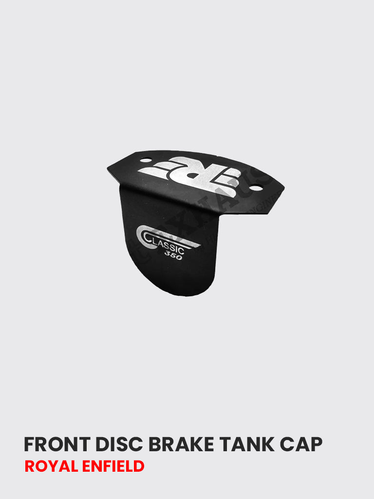Reborn classic 350 front disc brake tank CAP Stainless steel Black matt - FTC 003