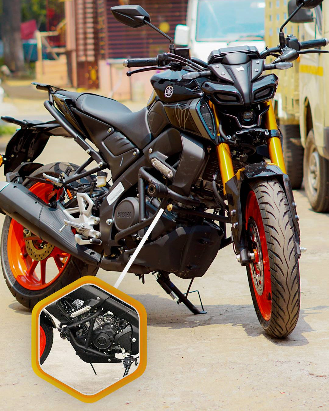 MT 15 CRASH GUARD - SB 632 RED