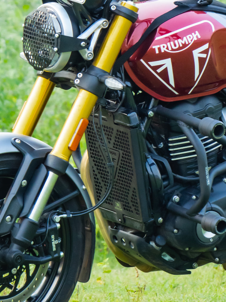 Triumph Speed 400 Honey Comb Radiator Guard (Black Matt) - RD 739