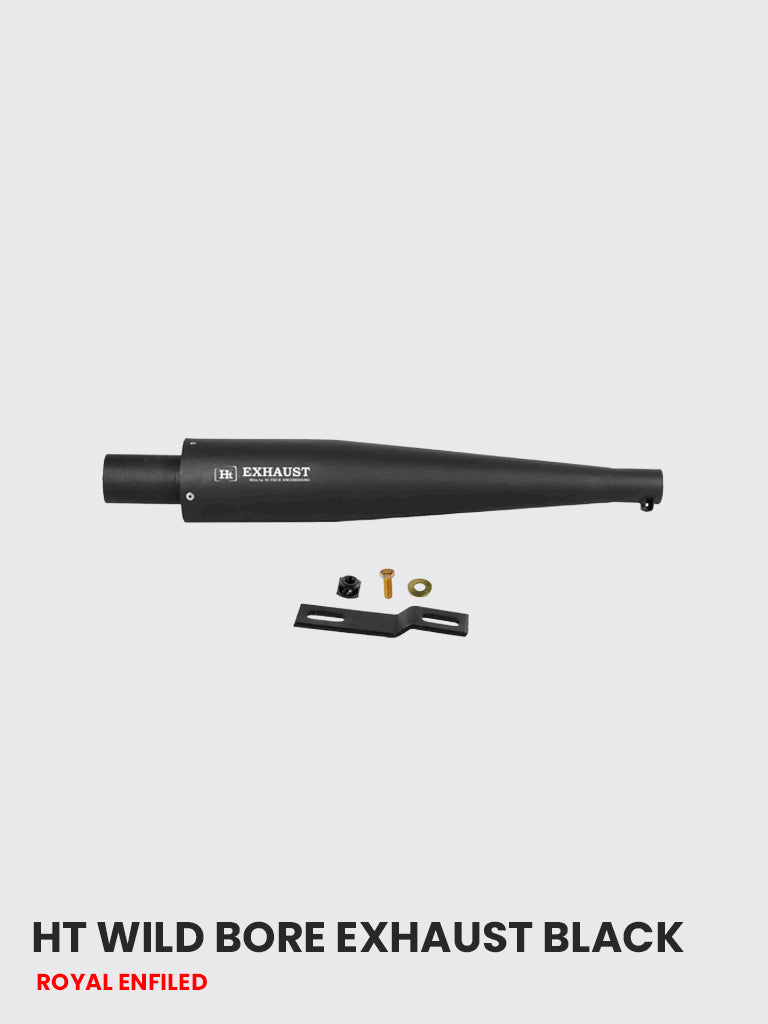 HT Wild Bore Exhaust Black - RE 077B