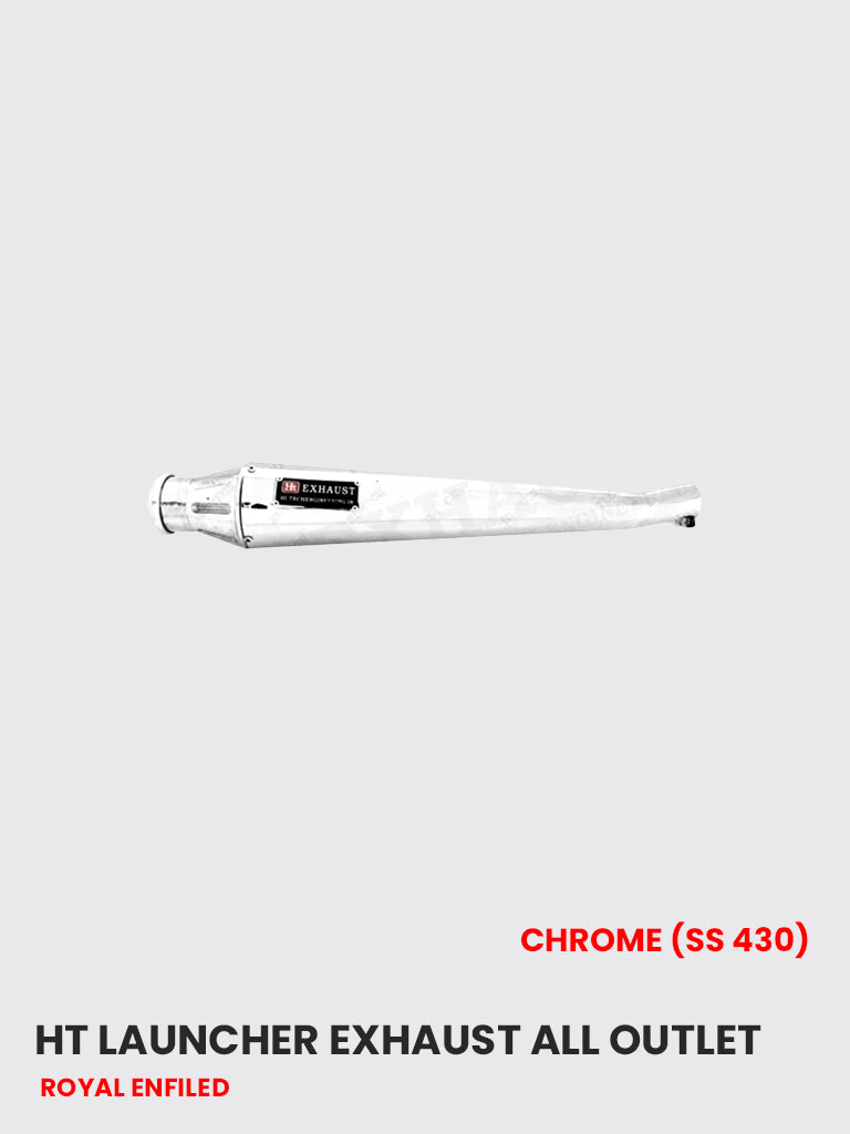 HT Launcher Exhaust All Outlet Chrome (SS 430) - RE 079C