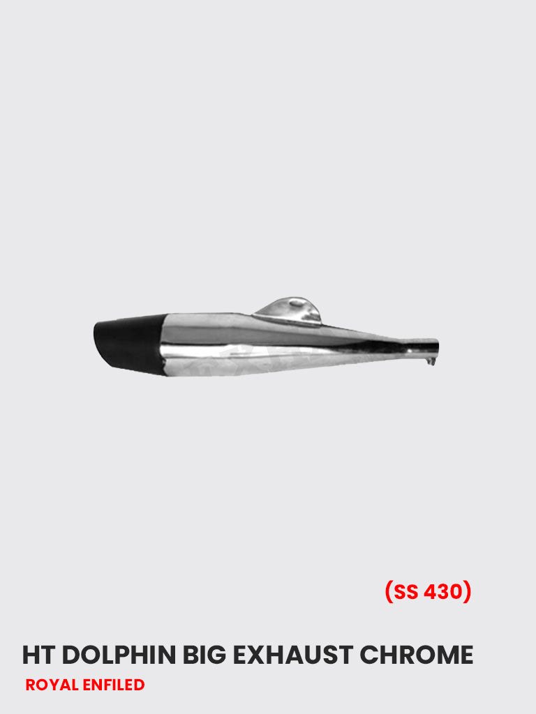 HT Dolphin Big Exhaust Chrome (SS 430) - RE 081C
