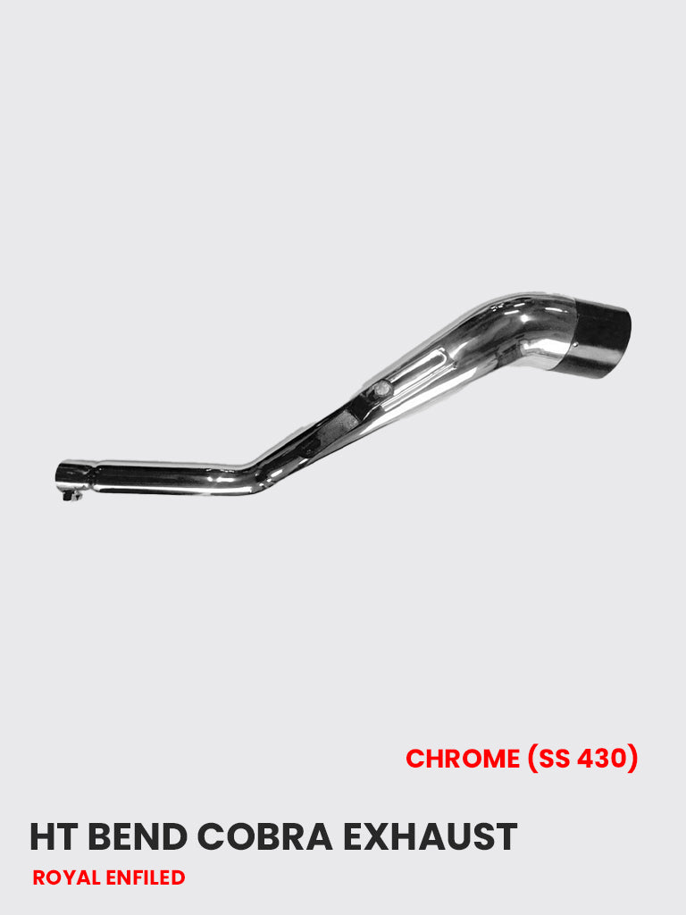 HT Bend Cobra Exhaust Chrome (SS 430) - RE 090C