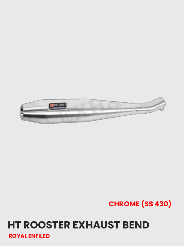 HT Rooster Exhaust Bend Chrome (SS 430) - RE 113C