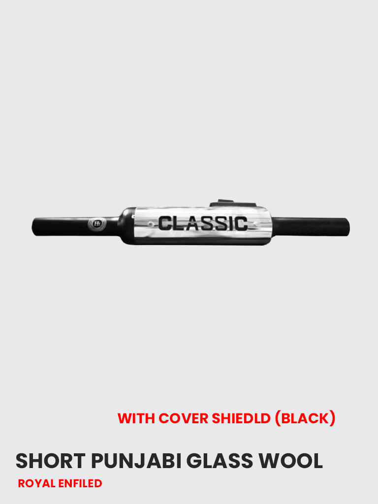 Short Punjabi Glass Wool With Cover Shield (Black) RE 136B