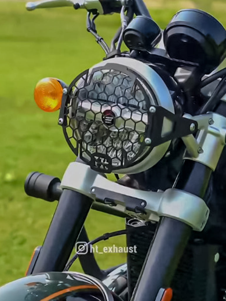 Super Meteor 650 Headlight Grill (Black Matt) - RESM 107