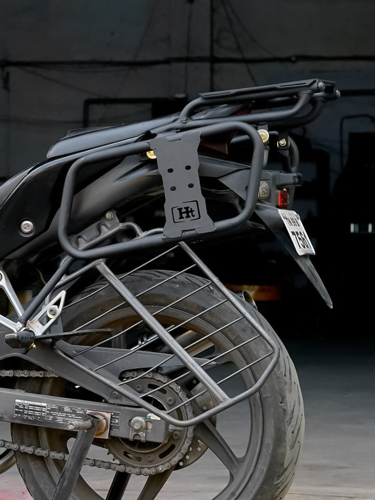 TOP RACK WITH SADDLE STAY FOR HONDA CBR 250R BLACK MATT – SB 744