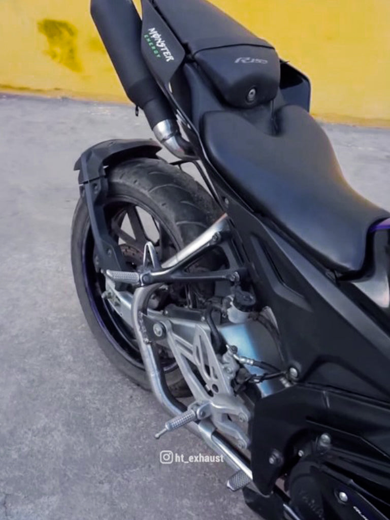 R15 V4 /M 2023 Dual Exhaust bend with Singel Sensor Stainless Steel ( only bend pipe ) – SB 771