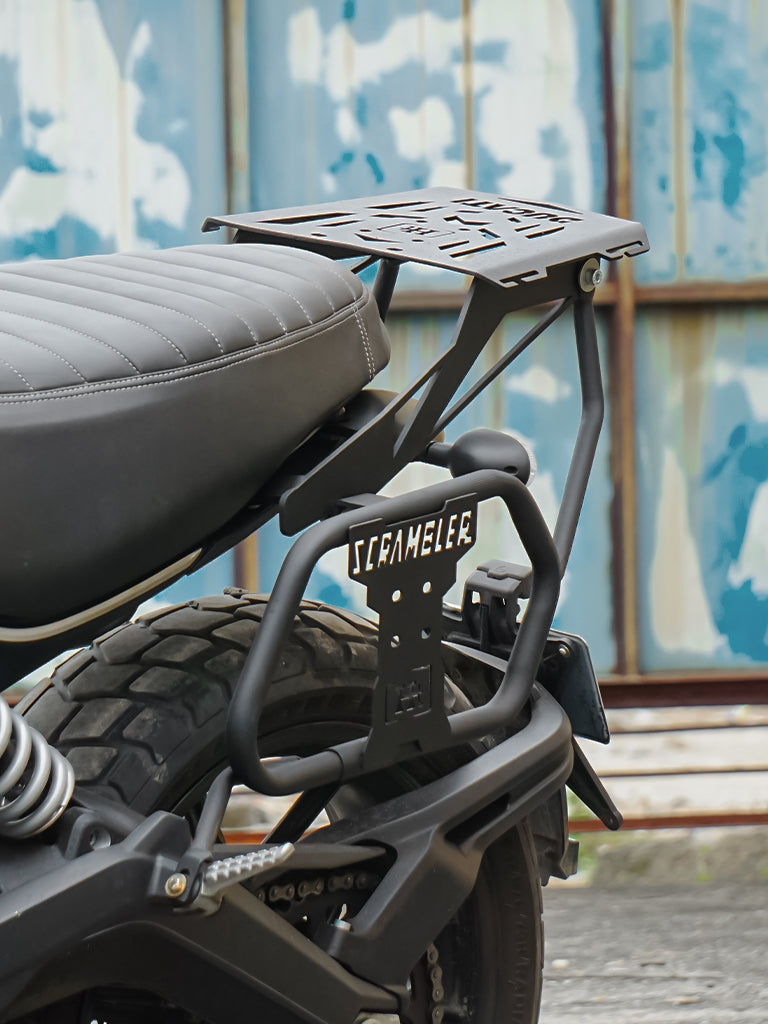 Ducati Scrambler 800 Top Rack With Saddle Stay (Black Matt) - SB 824