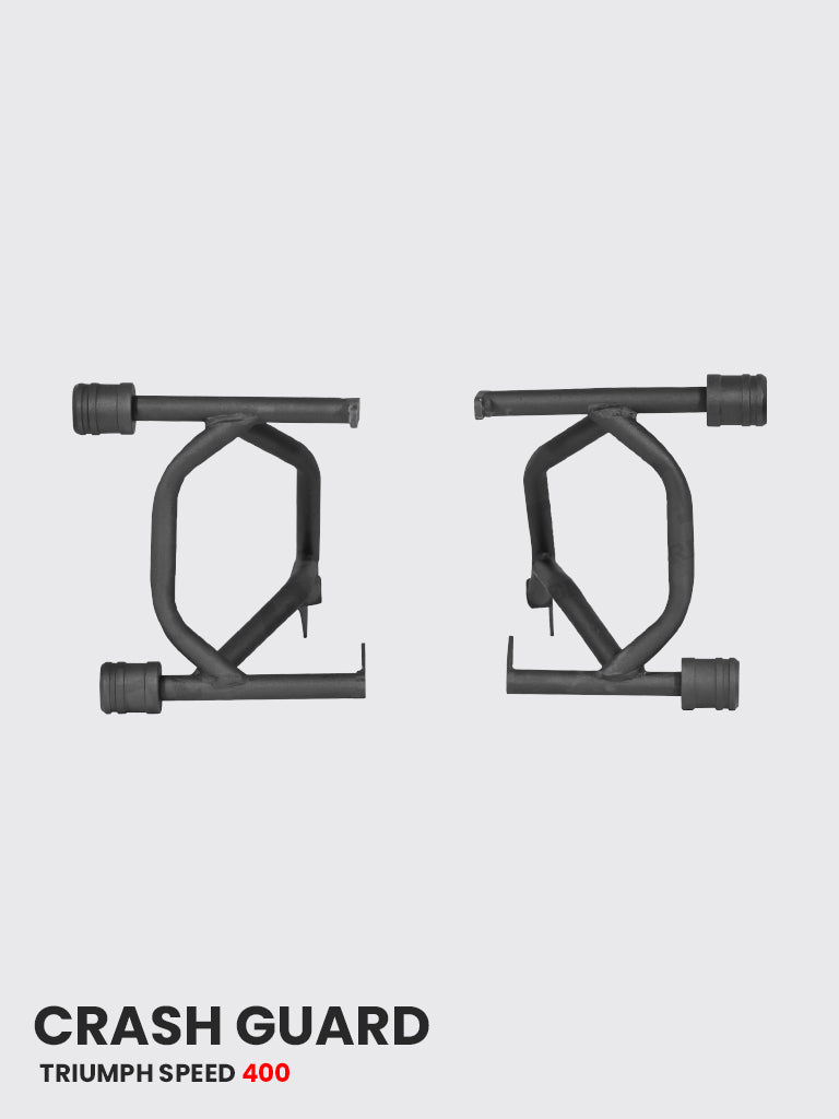 Triumph Speed 400 Crash Guard With 4 Metal Sliders (Black Matt) - SB 828