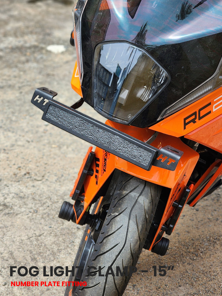 FOG LIGHT CLAMP - (NUMBER PLATE FITMENT AREA) 15 INCH - SB 963