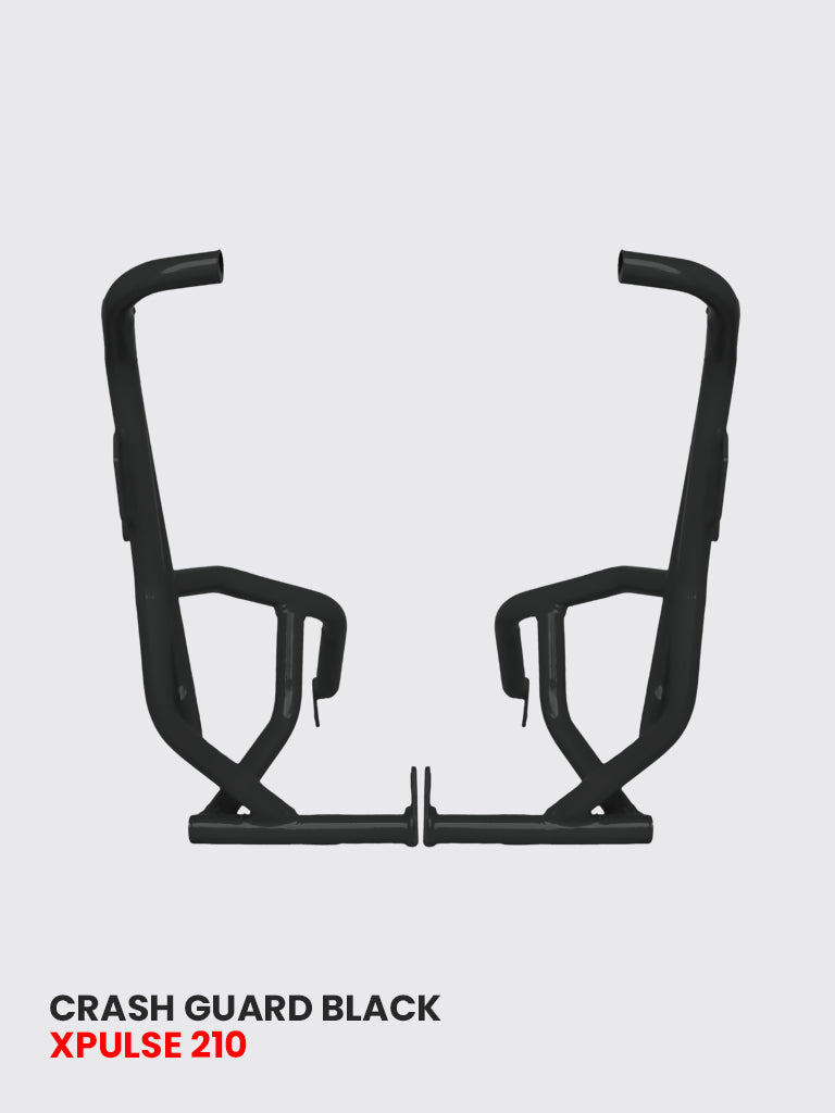 ADV CRASH GUARD WITH 4 METAL SLIDER BLACK FOR XPULSE 210 2025 / SB 1037-BLACK