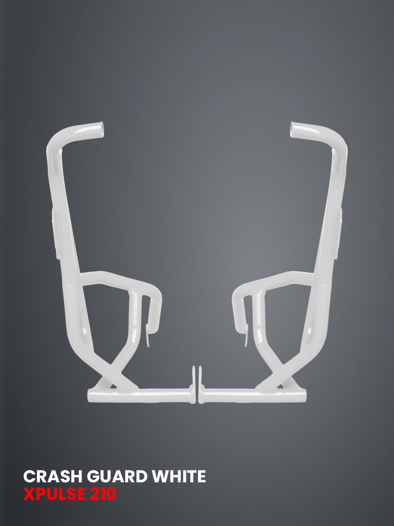 ADV CRASH GUARD WITH 4 METAL SLIDER WHITE FOR XPULSE 210 2025 / SB 1037-WHITE