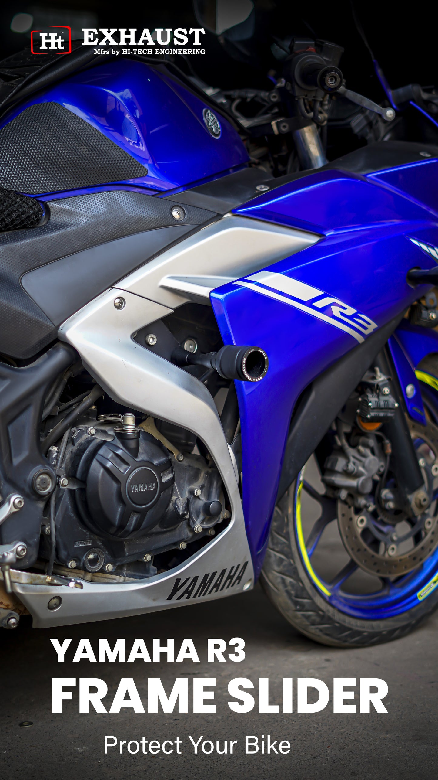 FRAME SLIDER FOR YAMAHA R3 BS4 - SB 992