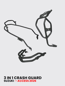 SUZUKI ACCESS 2026 CRASH GUARD 3 IN 1 WITH FOOT REST / HTSC 149