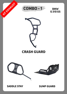 COMBO 1 BMW G 310 GS CRASH GUARD + SADDLE + SUMP GUARD