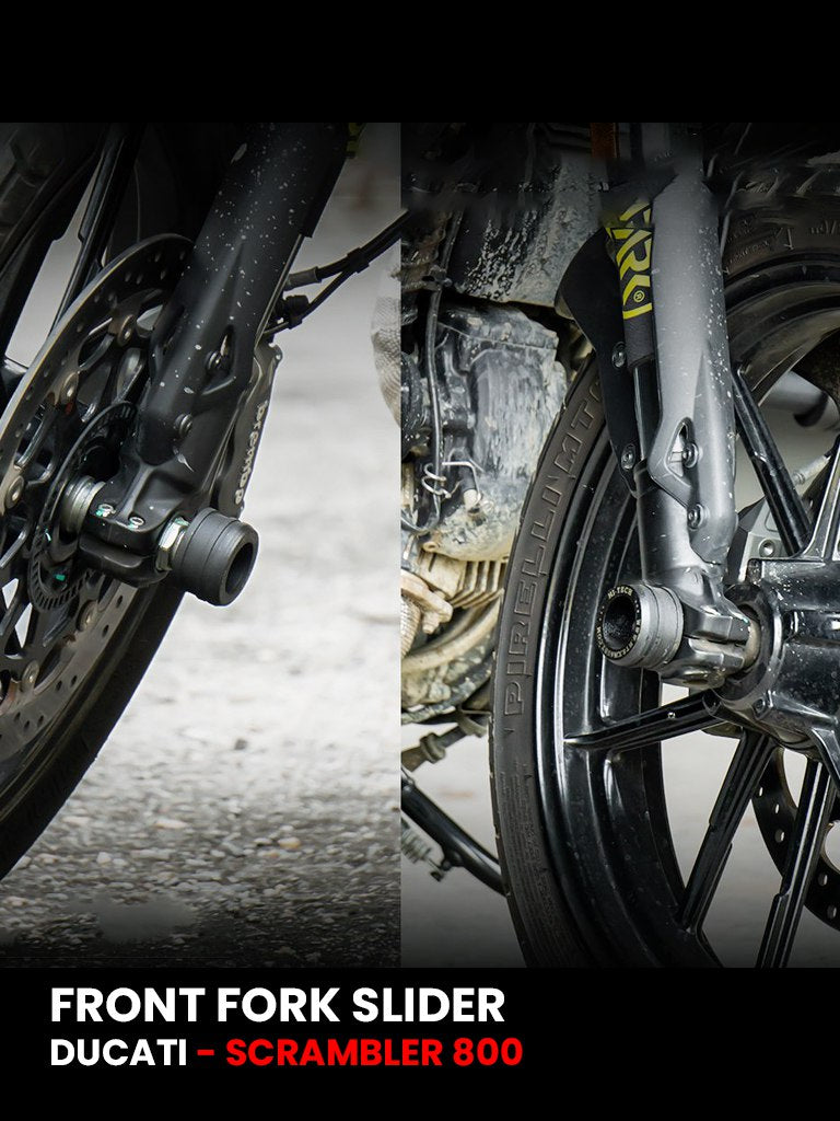 Ducati Scrambler 800 Front Fork Sliders (Black Matt) - SB 826