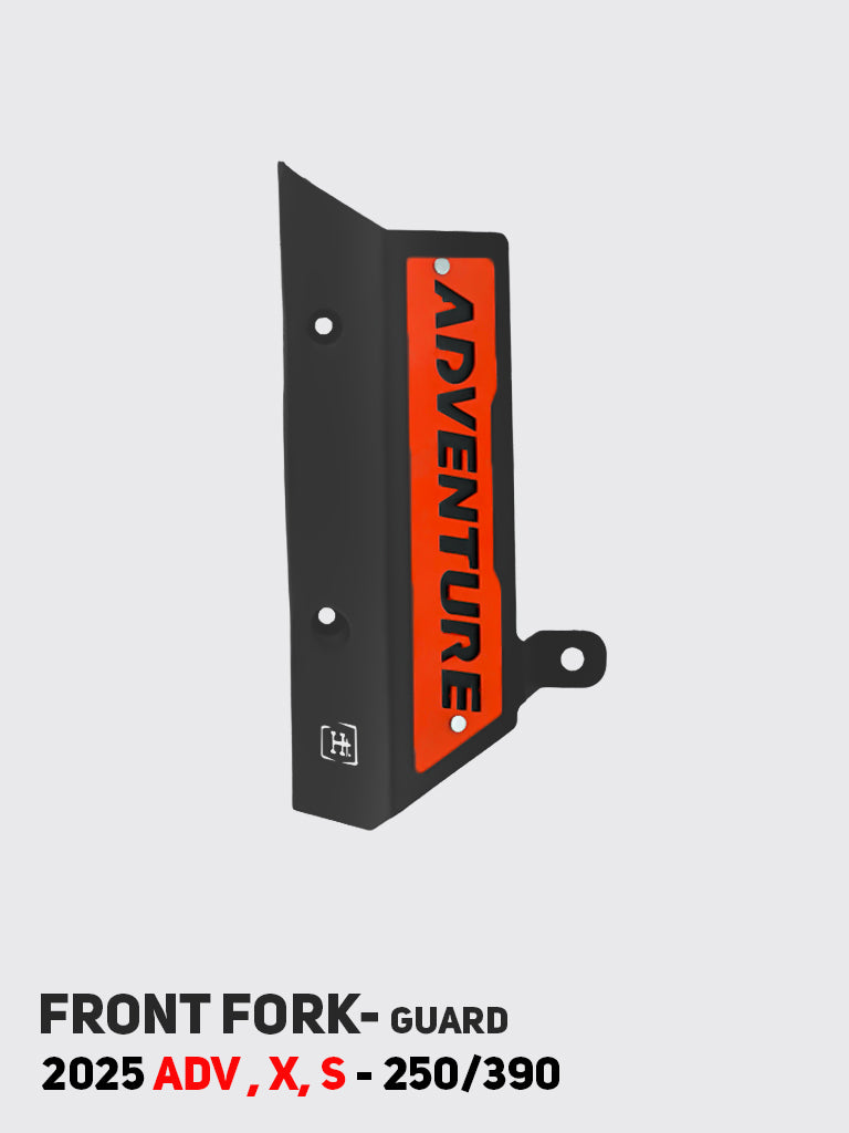 KTM 250/390 Adventure 2025 front fork guard SB 1264 black orange