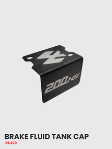 RS200 front disc brake tank CAP Stainless steel silver matt - FTC 027