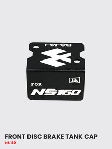NS160 front disc brake tank CAP Stainless steel Black matt - FTC 065