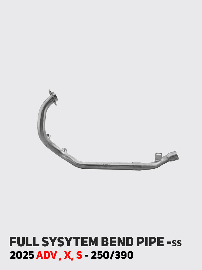 KTM 250/390 Adventure 2025 stainless steel full system bend pipe SB 1266