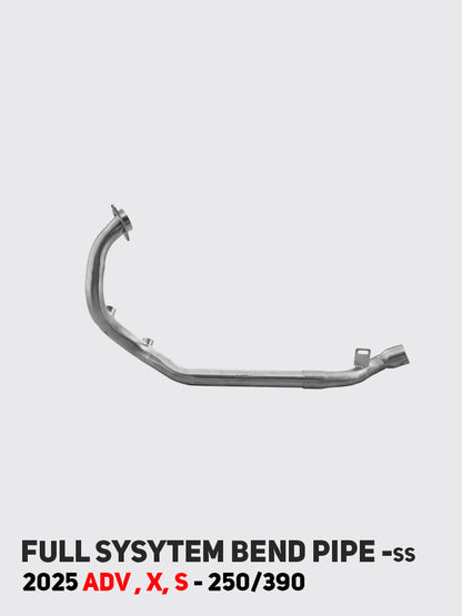 KTM 250/390 Adventure 2025 stainless steel full system bend pipe SB 1266