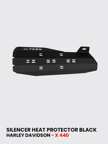 SILENCER HEAT PROTECTOR BLACK FOR HARLEY X 440 / SB 1052