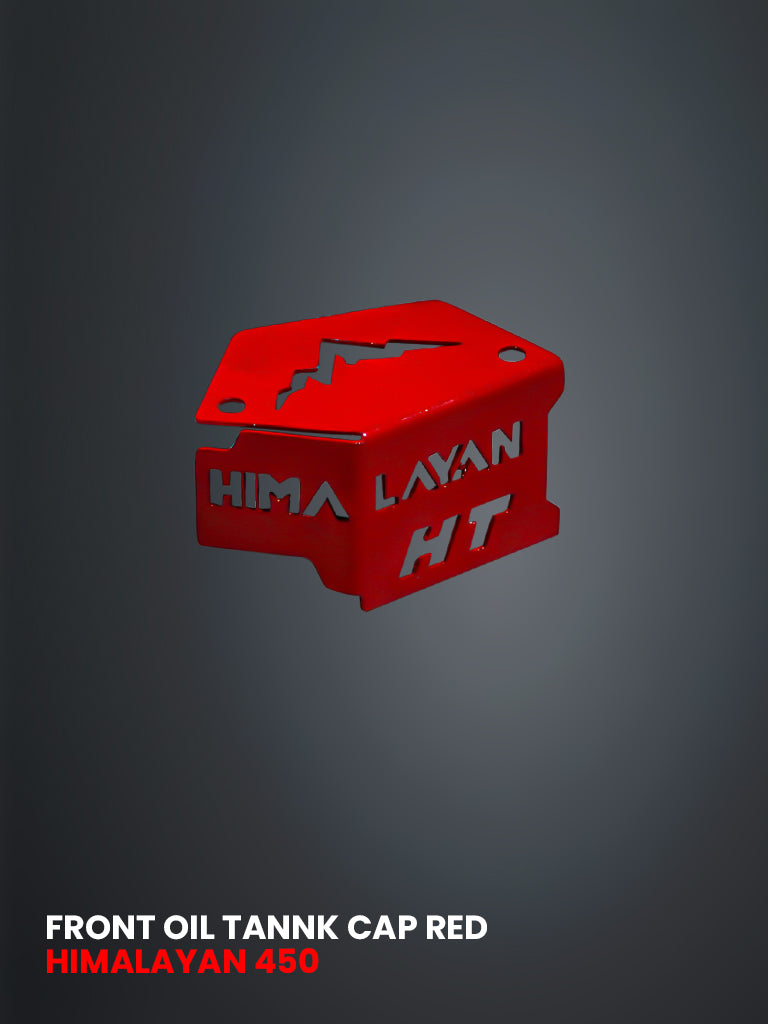 FRONT OIL TANK CAP FOR HIMALAYAN 450  RED  - FTC 096