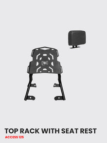 SUZUKI ACCESS 125 TOP RACK WITH SEAT REST HTSC 106