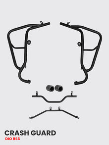 DIO BS6 CRASH GUARD WITH METAL SLIDER / HTEXHAUST / HTSC 114