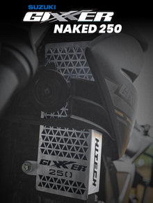 RADIATOR GUARD FOR GIXXER NAKED 250 BS6 BLACK / RD 937