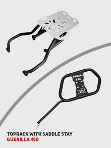 TOP RACK WITH SADDLE STAY FOR GUERRILA 450 / SB 1027