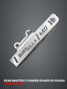 REAR MASTER CYLINDER GUARD FOR GUERRILA 450  SS POLISH / FTC 080