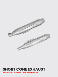 Short cone Exhaust for Interceptor and Continental Gt 650 - IN 315