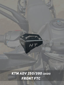 KTM 250/390 Adventure 2025 front fluid tank guard FTC 122 installed - HT Exhaust