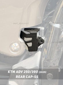 KTM 250/390 Adventure 2025 rear fluid tank guard FTC 123 installed - HT Exhaust