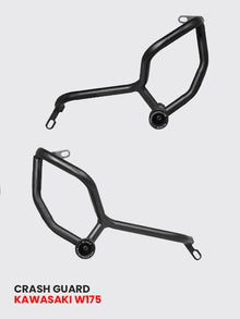 KAWASAKI W 175 CRASH GUARD WITH METAL SLIDER - SB 925