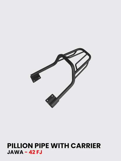 PILLION PIPE WITH CARRIER FOR JAWA  42 fj / SB 1133
