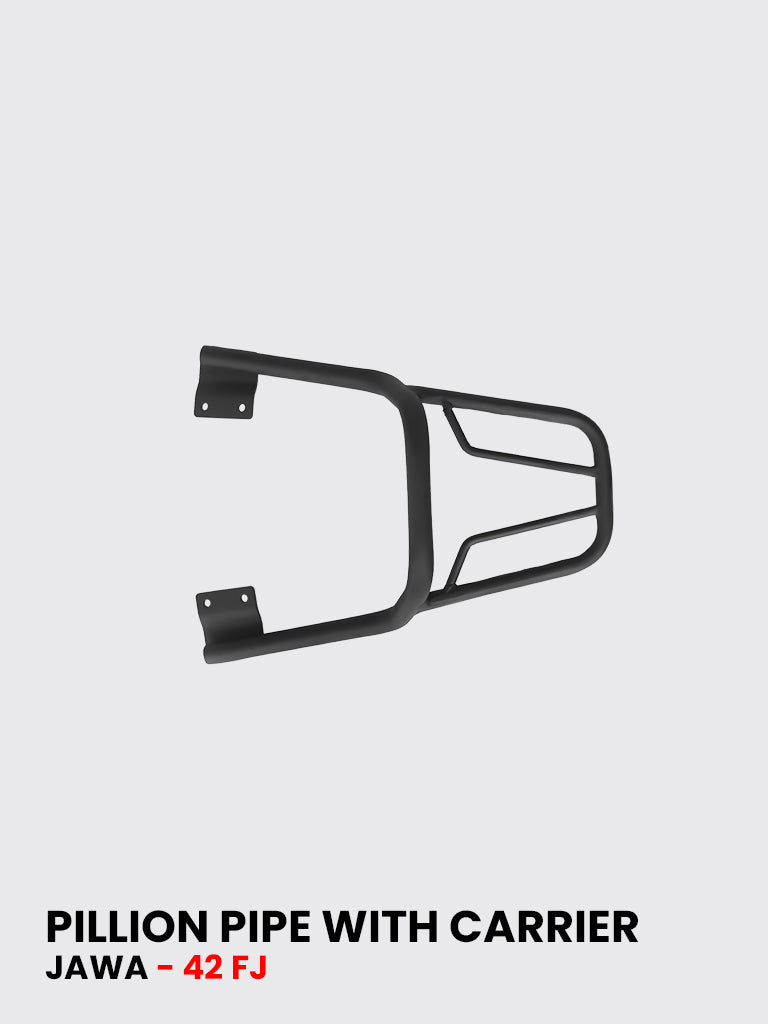 PILLION PIPE WITH CARRIER FOR JAWA  42 fj / SB 1133