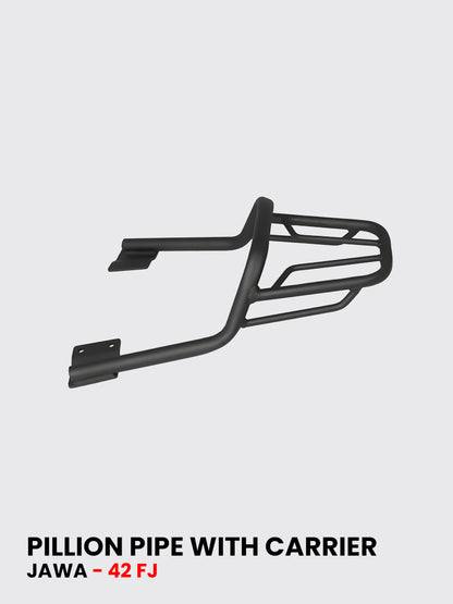 PILLION PIPE WITH CARRIER FOR JAWA  42 fj / SB 1133