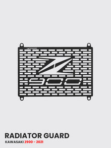 Radiator Guard FOR Kawasaki Z 900 2021 Black Matt and Silver - RD 732