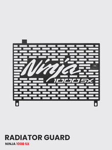 Radiator Guard FOR Kawasaki Ninja 1000 SX Black Matt and Silver - RD 735