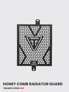 Triumph Speed 400 Honey Comb Radiator Guard (Black Matt) - RD 739