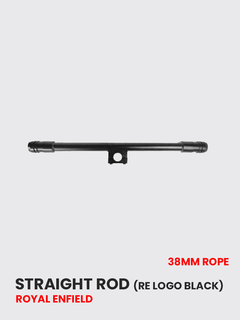 Straight Rod RE Logo Black 38mm - RE 015B – htexhaust