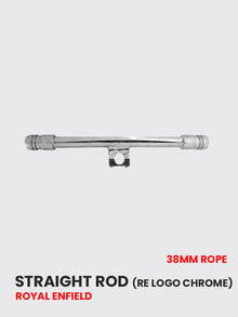 Straight Rod RE Logo Chrome 38mm - RE 015C