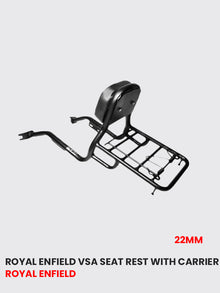 Royal Enfield VSA Seat Rest with Carrier 22mm - RE 047